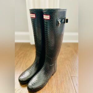Hunter boots, size 8
